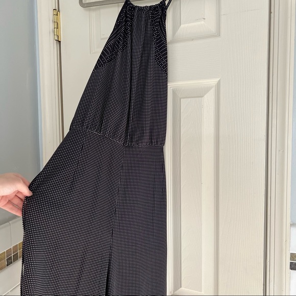 MOVING sale! H&M polka dot open back jumpsuit cropped wide leg - Picture 4 of 11